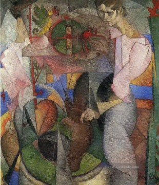 Diego Rivera Werke - Frau an einem Brunnen 1913 Diego Rivera